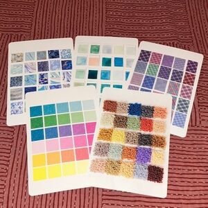 Flow mag. postcard set of 5 - Colorful Patterned Set